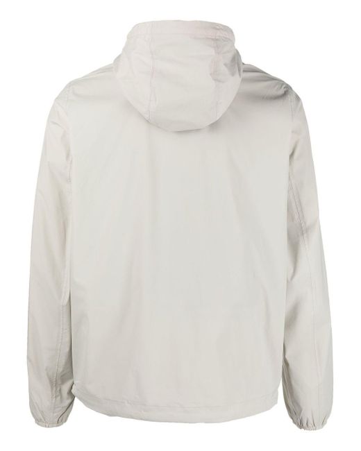 K-Way White Lightweight Hooded Jacket for men