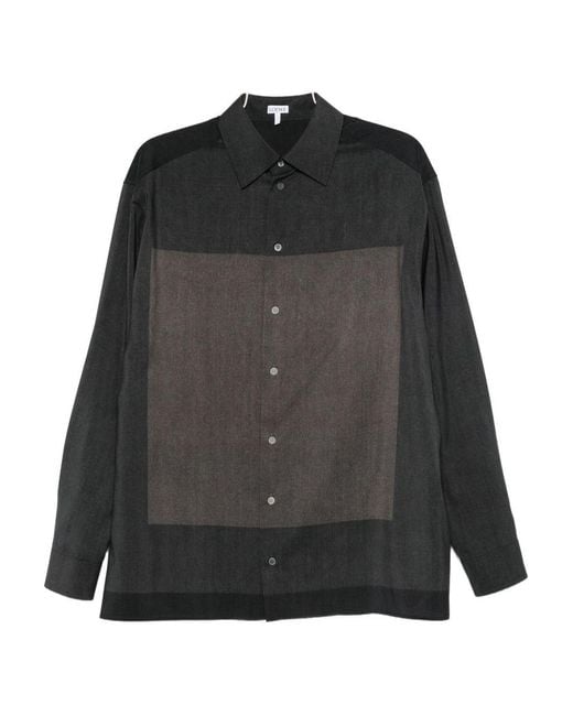 Loewe Black Wool Shirt for men