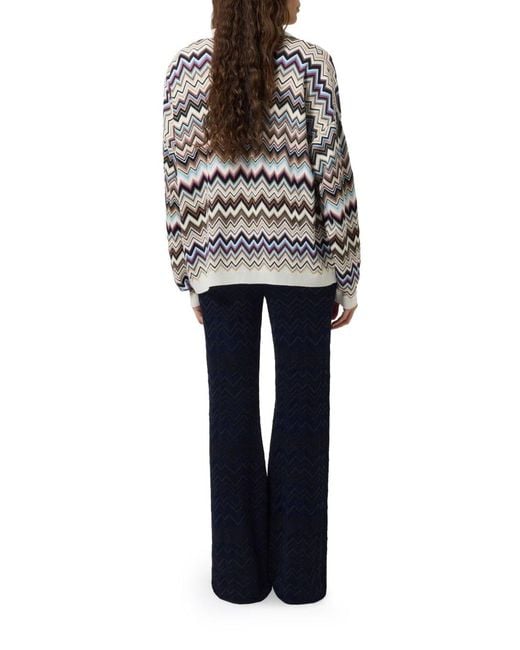 Missoni White Wool Blend Cardigan