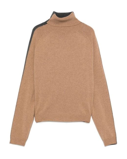 Semicouture Natural Emeraude Wool And Cashmere Jumper