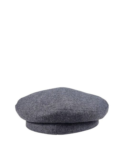 Roger Vivier Gray Rv Broche Wool Sailor Hat