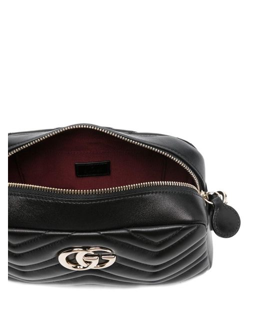 Gucci Black "Camera Bag Gg" Small Crossbody Bag