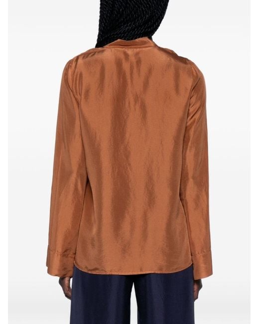 Forte_forte Brown Silk Shirt