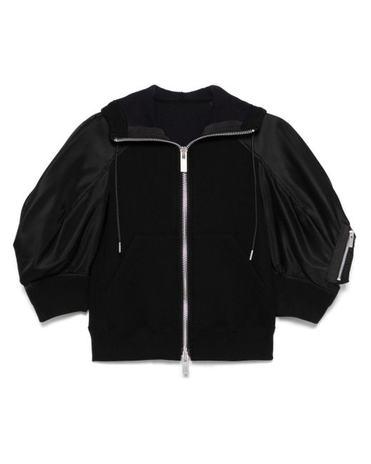 Felpa Con Cappuccio di Sacai in Black
