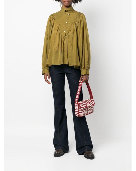 Donna Abbigliamento da T-shirt e top da Camicie Camicia a maniche lungheForte Forte in Cotone di colore Giallo 