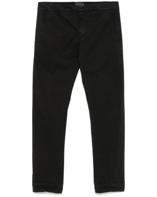 Dondup Black Trousers Gaubert for men