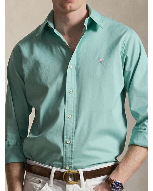 Polo Ralph Lauren Blue Shirt With Logo for men