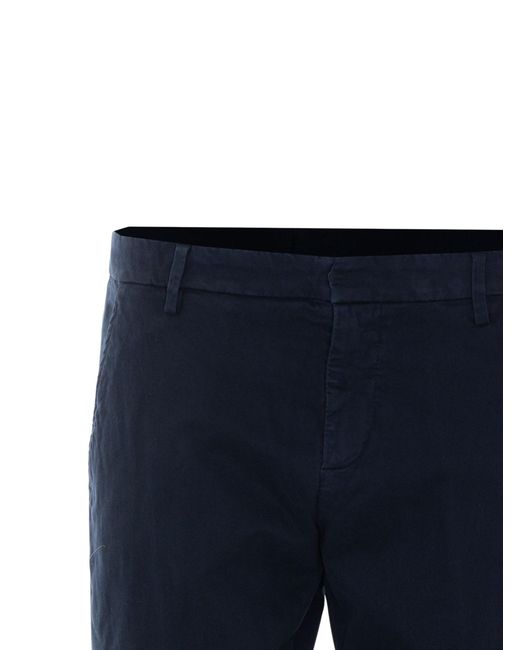 Dondup Blue Gaubert Slim-Fit Pants for men