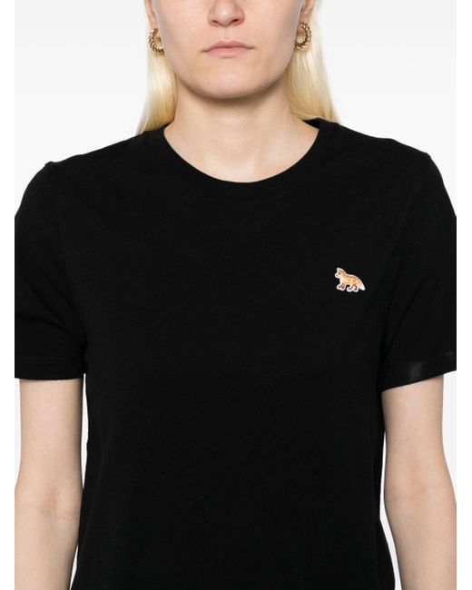 Maison Kitsuné Black Baby Fox Cotton T-Shirt