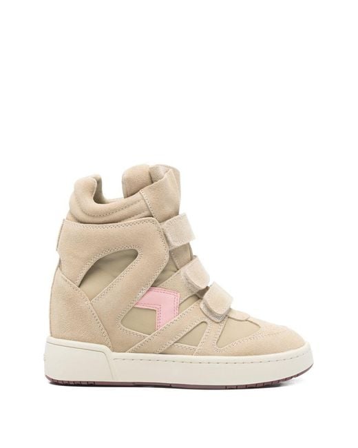 Isabel Marant Natural Im3 Leather Sneakers