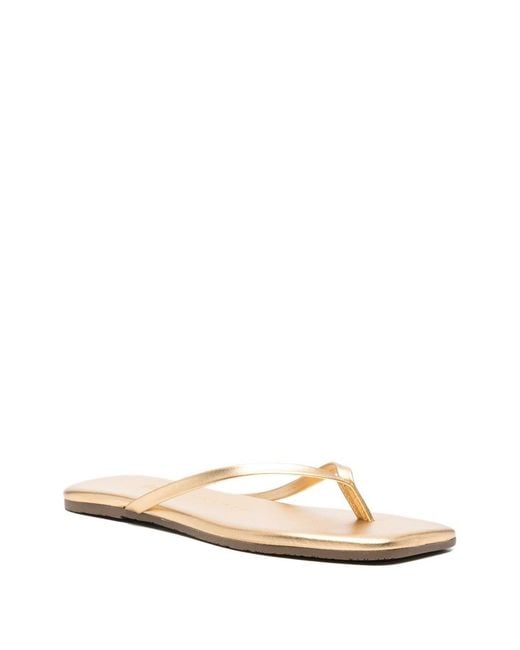 TKEES White Lily Leather Sandals
