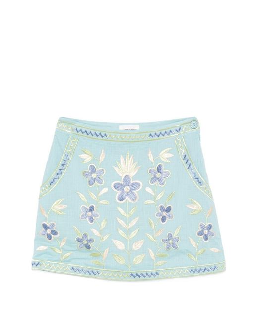 Antik Batik Blue Carioca Miniskirt