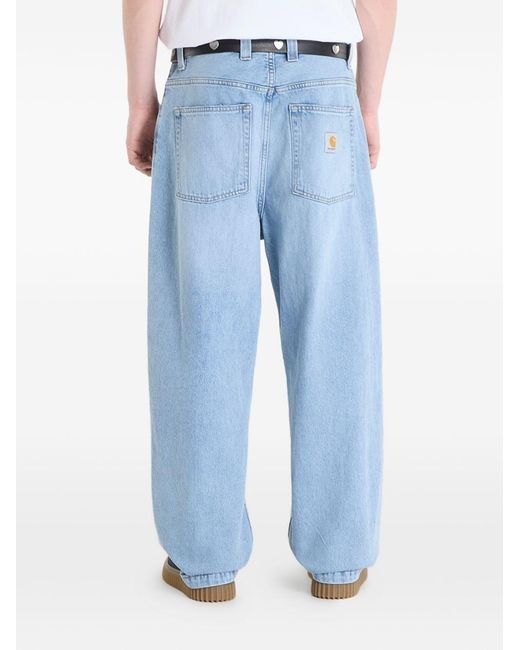 Carhartt Blue Loose Solid Jeans for men