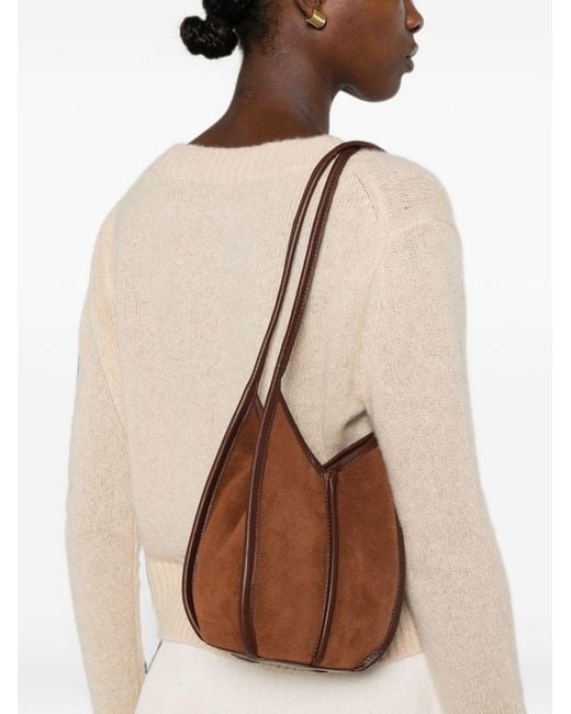 Hereu Brown Calella Leather Bucket Bag
