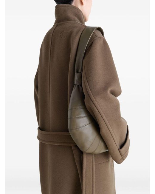 Lemaire Metallic Croissant Small Leather Shoulder Bag for men