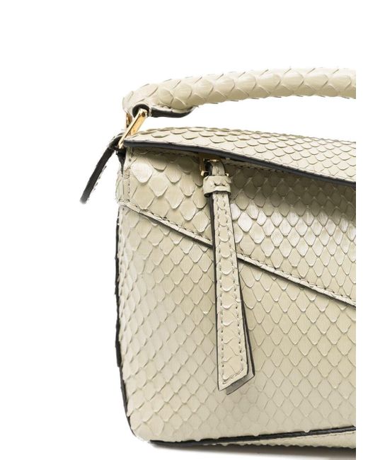 Borsa Puzzle Edge Mini di Loewe in Natural