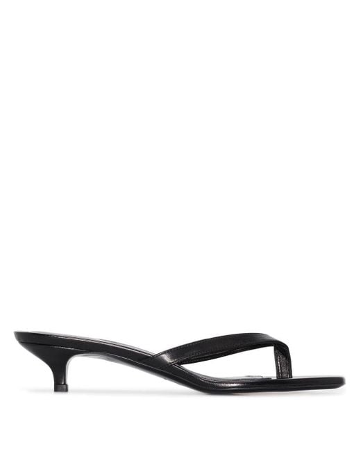 Kitten heel store flip flops
