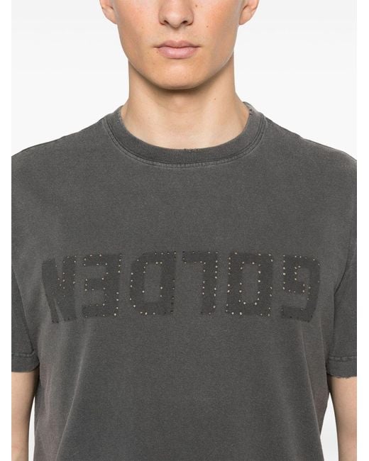 Golden Goose Deluxe Brand Gray T-Shirt Golden for men