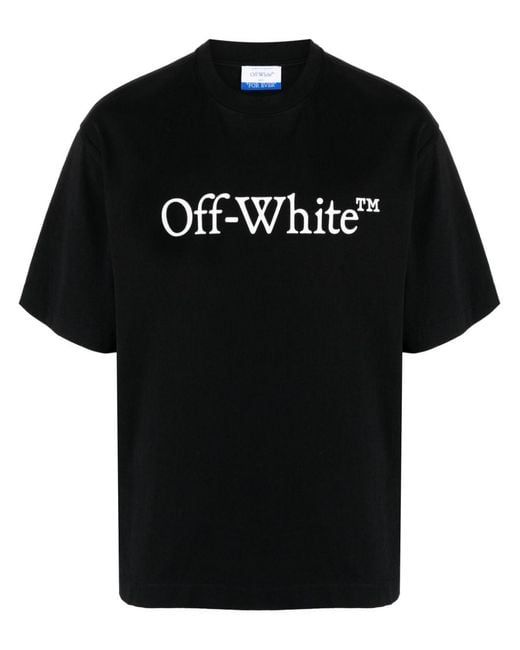 Off-White c/o Virgil Abloh Black Big Bookish T-Shirt Cotton Tshirt for men