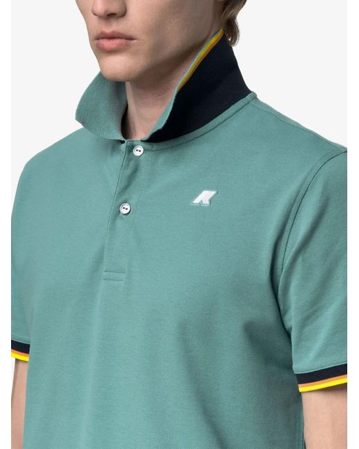 K-Way Green Polo Vincent for men