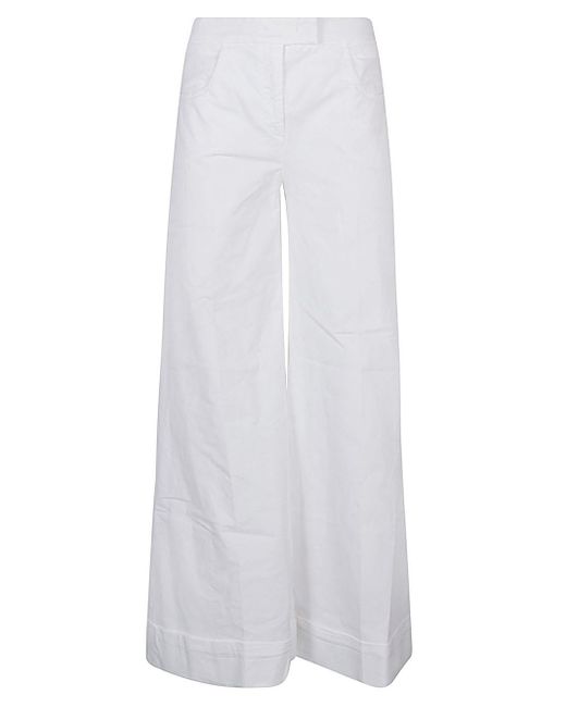 Pantalone In Cotone di Via Masini 80 in White