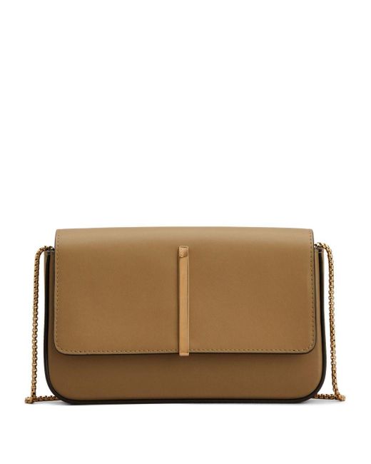 Tod's Brown Flap Leather Mini Bag