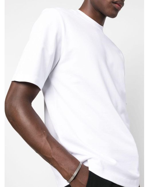 T-shirt In Cotone Con Logo di Ferragamo in White da Uomo