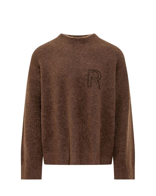 Represent Brown Sweatshirt With Logo for men