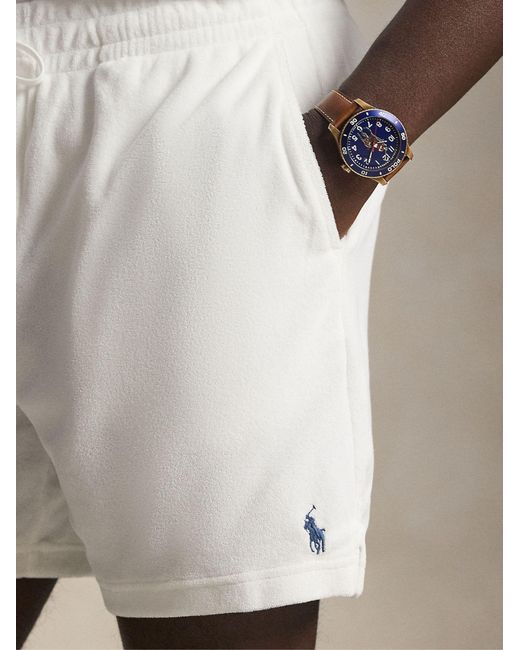 Polo Ralph Lauren White Shorts With Logo for men