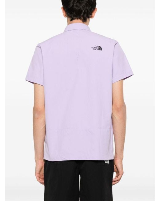 The North Face Purple Murray Logo-patch Shirt for men