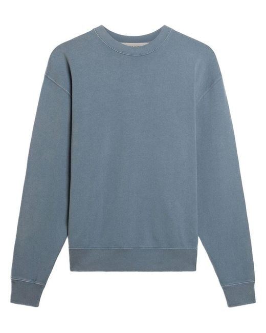 Golden Goose Deluxe Brand Blue Cotton Crewneck Sweatshirt for men