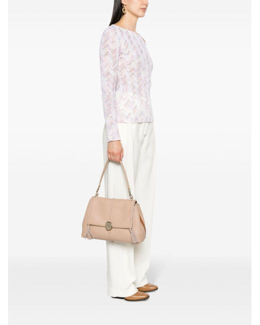 Chloé Pink Penelope Leather Shoulder Bag