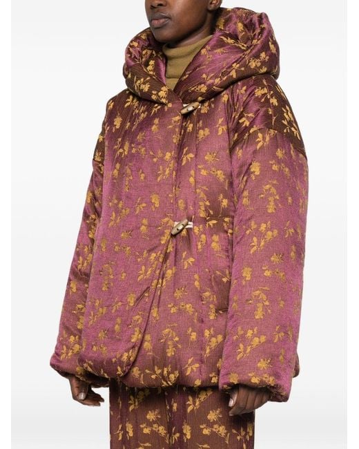 Dries Van Noten Brown Vacali Printed Jacket