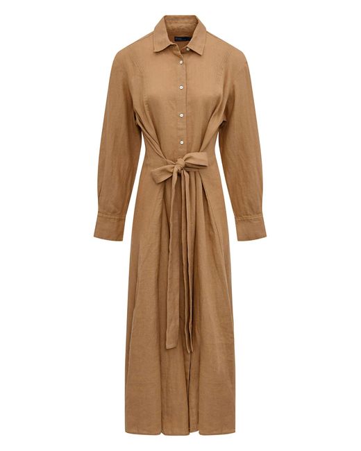 Polo Ralph Lauren Natural Long Shirt Dress