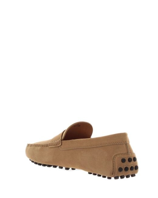 Tod's Brown Suede Moccasin for men