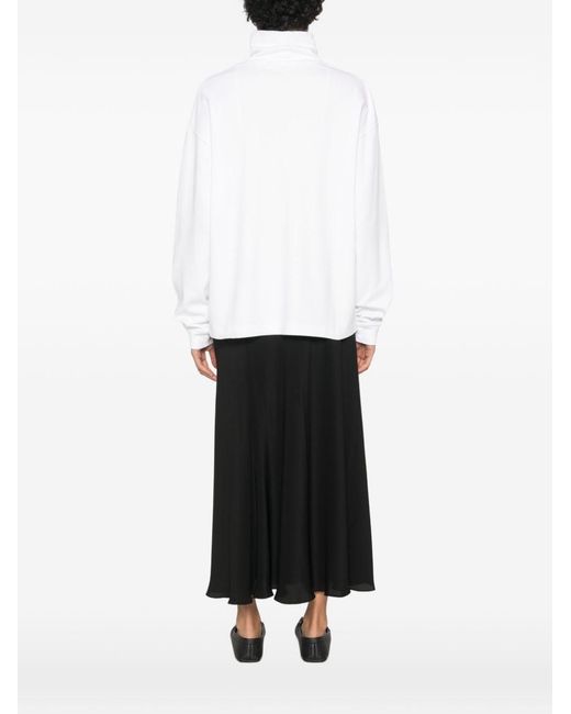 The Row White Kelta Cotton Sweater