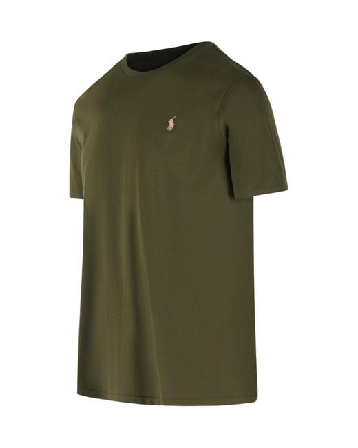 Polo Ralph Lauren Green Logo Crew Neck T-Shirt for men