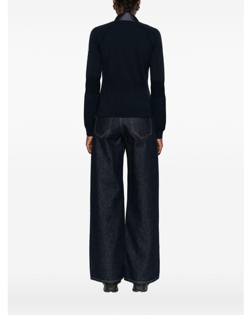 Moncler Blue Padded Cardigan