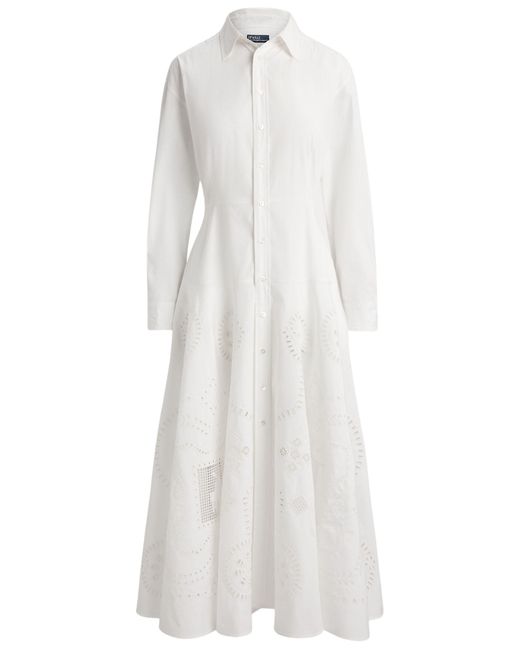 Polo Ralph Lauren White Long Dress