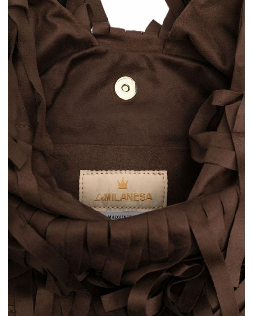 La Milanesa Brown Aretha Large Shoulder Bag