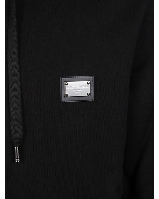 Dolce & Gabbana Black Logo Sweatshirt for men