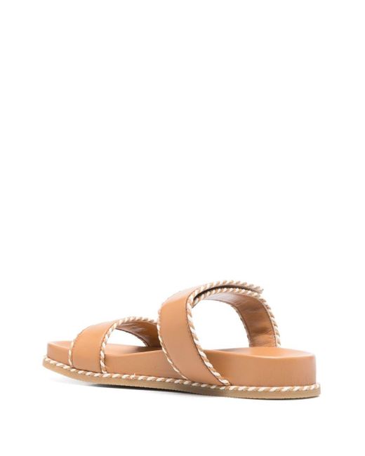 Emporio Armani Exclusive Brown Leather Sandals