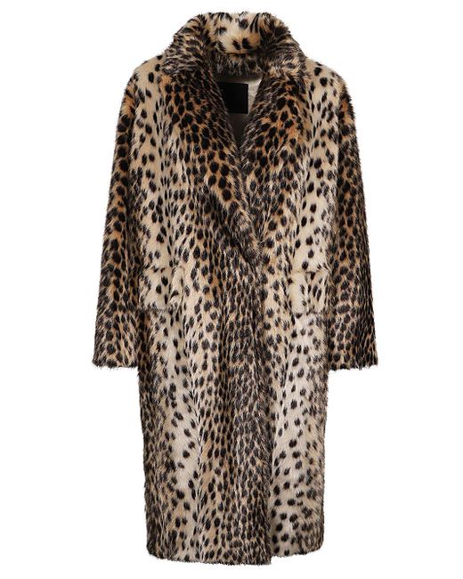 BB COUTURE Multicolor Faux Fur Midi Coat