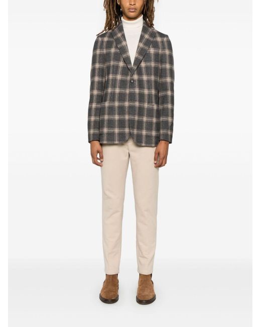 Circolo 1901 Gray Cotton Single-Breasted Jacket for men