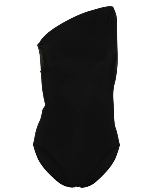 Rick Owens Black One-shoulder Swimsuit