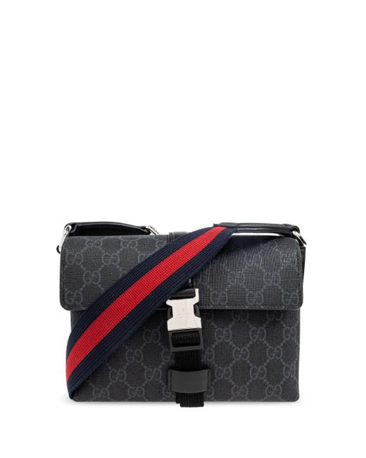 Gucci Black Mini Monogram Crossbody Bag for men
