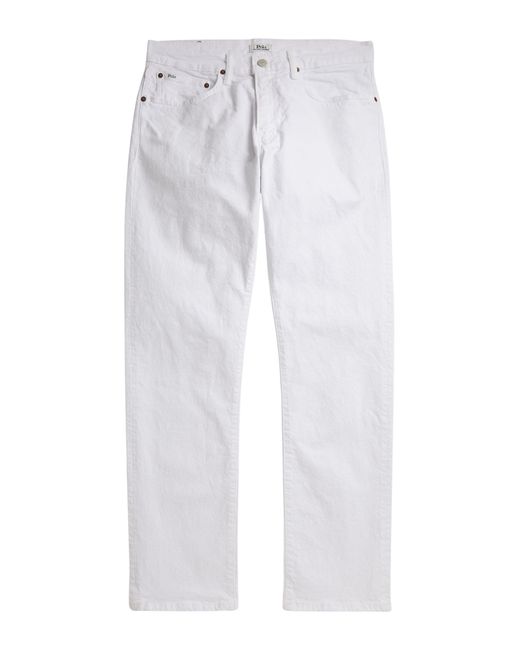 Polo Ralph Lauren White Classic Cotton Blend Jeans For for men