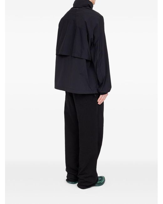 MM6 by Maison Margiela Black Nylon Blouson Jacket for men