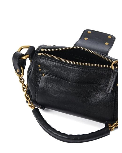 Chloé Black Paddington Small Leather Shoulder Bag
