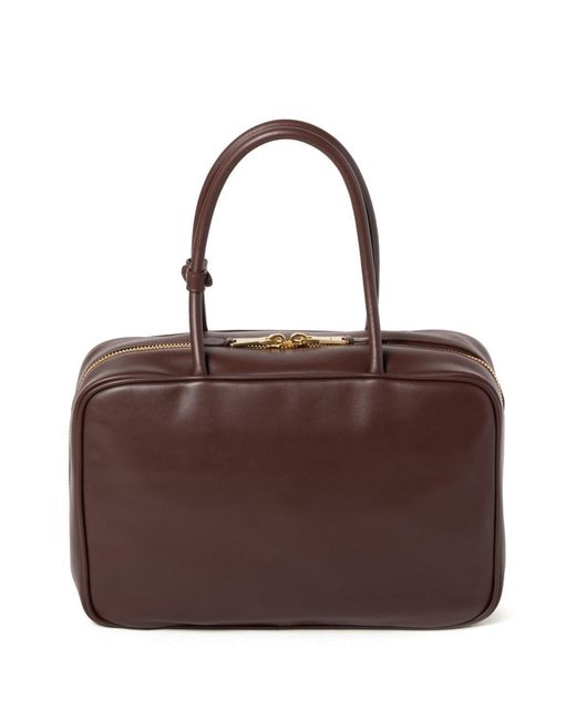 Miu Miu Brown Beau Large Leather Handbag